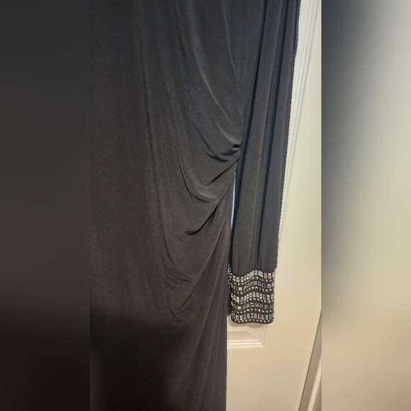 Cache Evening Gown Dress Women's 8 Black Long - Picture 2 of 15